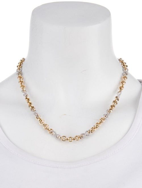 Necklace 14K Two-Tone Link Chain Necklace