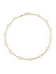 Necklace 18K Twisted Circles Station Chain Necklace