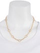 Necklace 18K Twisted Circles Station Chain Necklace