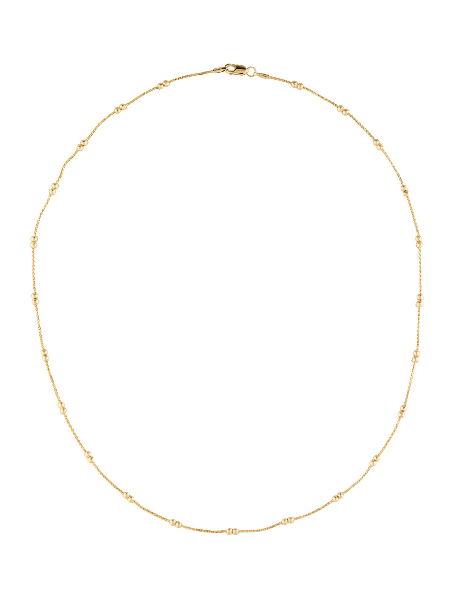 Necklace 14K Beaded Chain