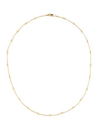 Necklace 14K Beaded Chain Necklace