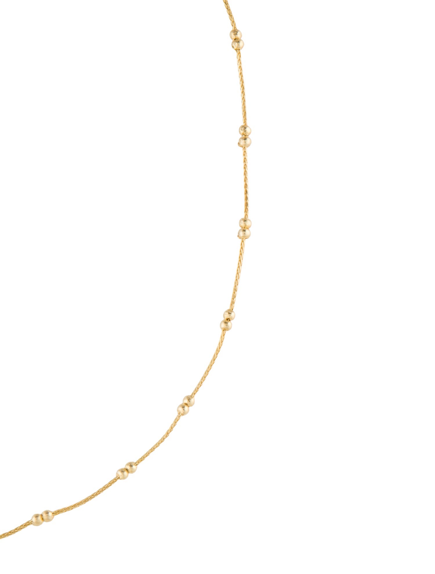 Necklace 14K Beaded Chain