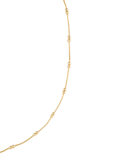 Necklace 14K Beaded Chain Necklace