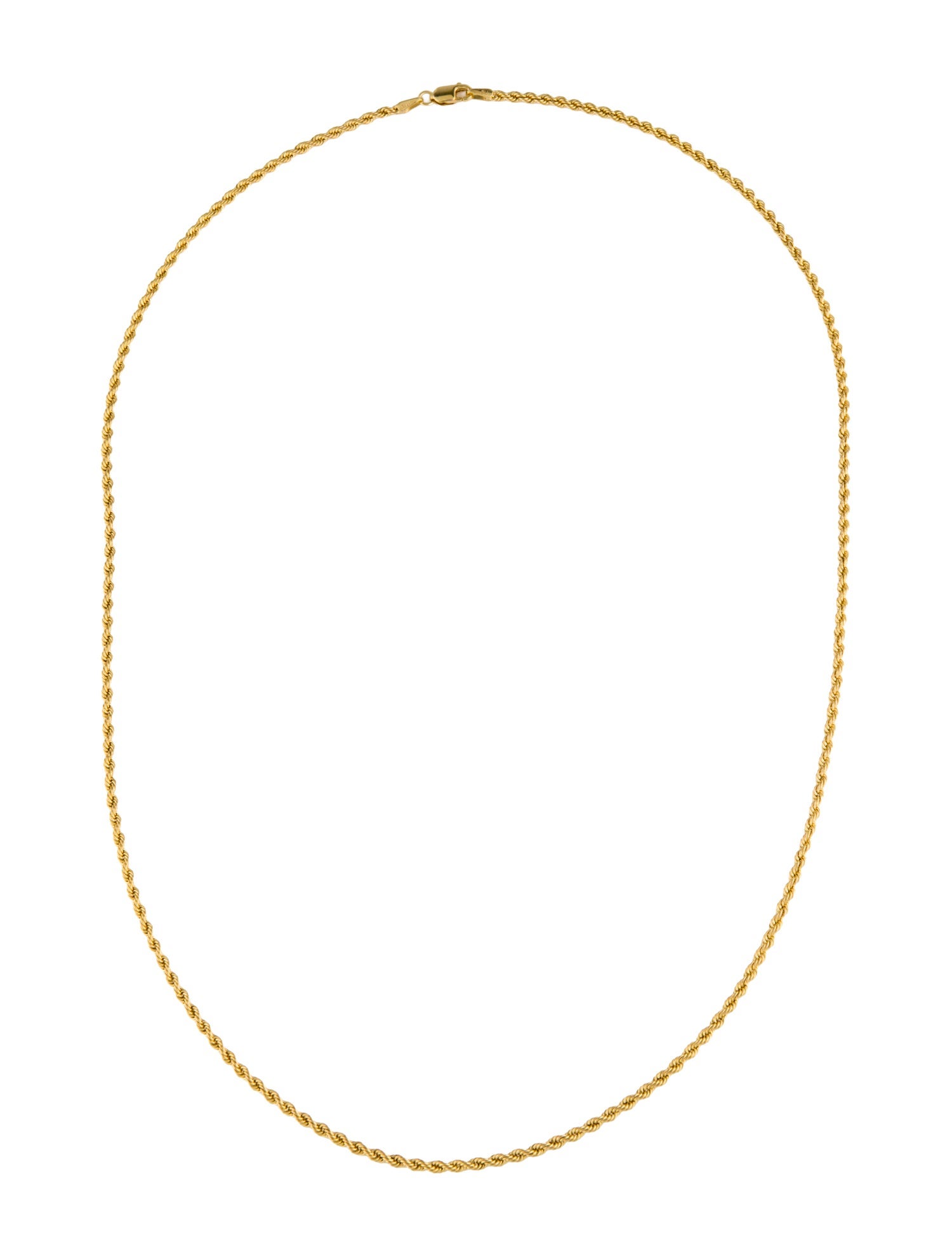 Necklace 18K Twisted Rope Chain