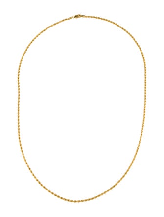 Necklace 18K Twisted Rope Chain