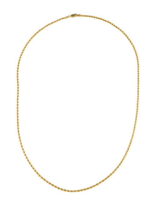 Necklace 18K Twisted Rope Chain