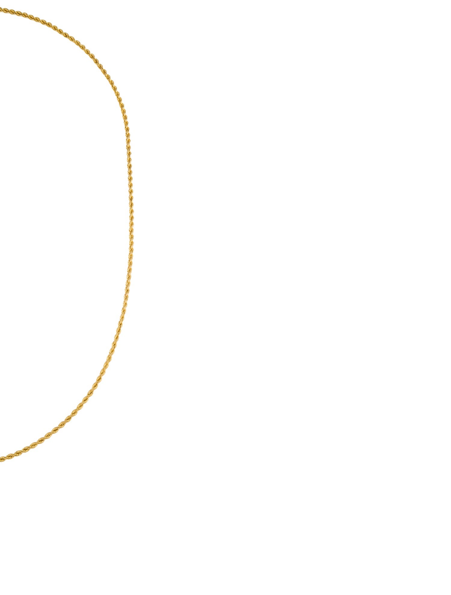 Necklace 18K Twisted Rope Chain