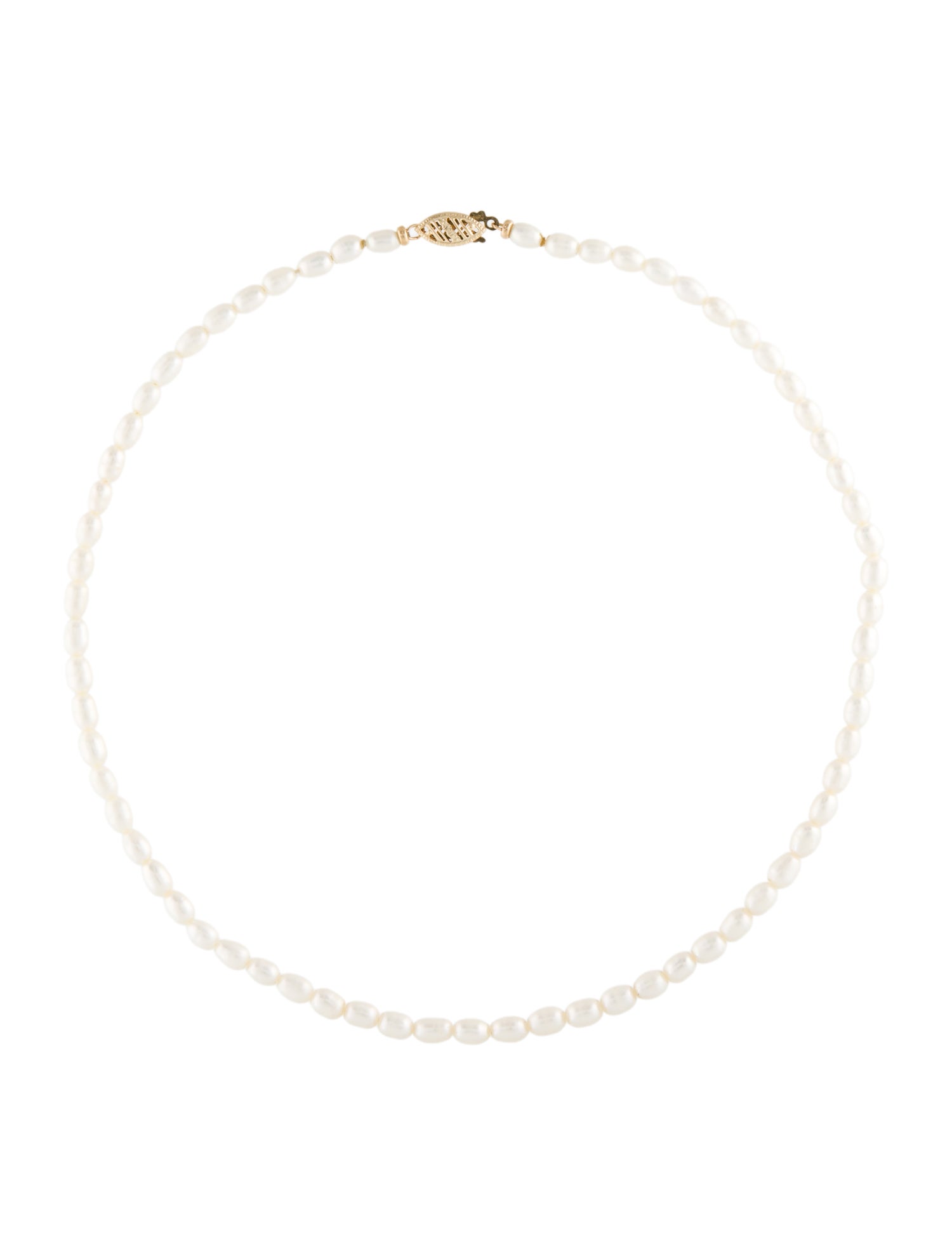 Necklace 14K Pearl Bead Strand