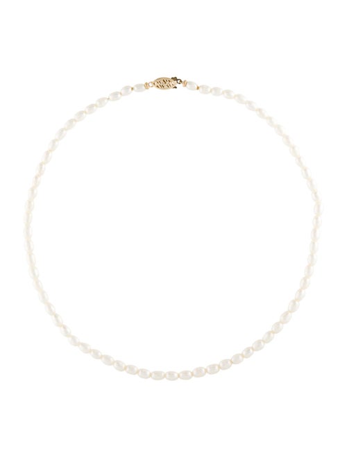 Necklace 14K Pearl Bead Strand Necklace