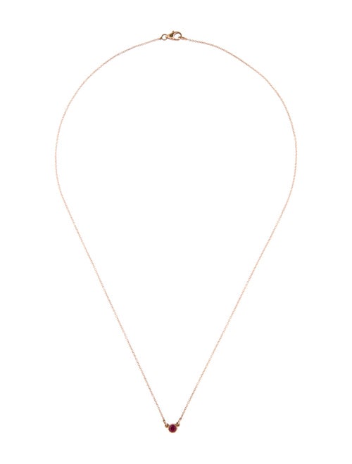 Necklace 14K Ruby Pendant Necklace