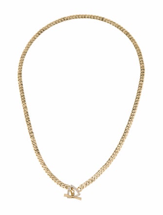 Necklace 14K Diamond Cuban Curb Chain