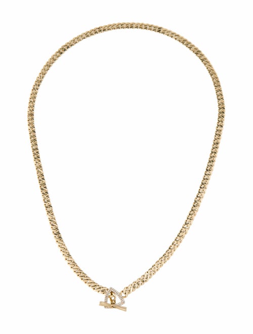 Necklace 14K Diamond Cuban Curb Chain