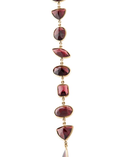 Necklace 18K 232.57ctw Garnet Station Necklace