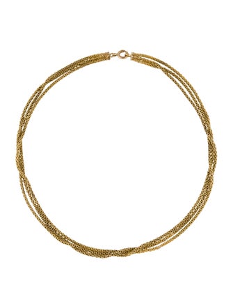 Necklace 22K Multistrand Collar Necklace
