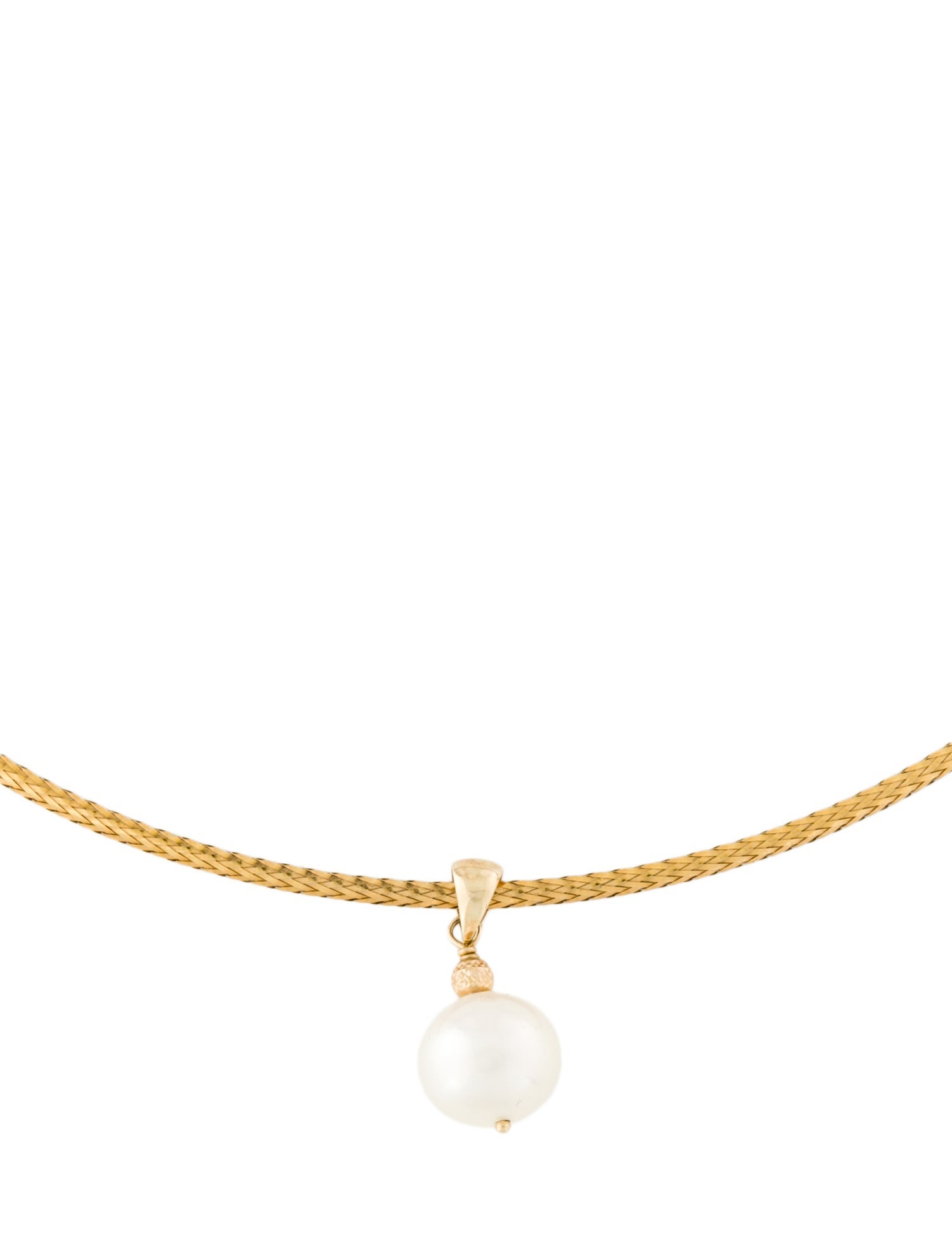 Necklace 14K Pearl Pendant Necklace
