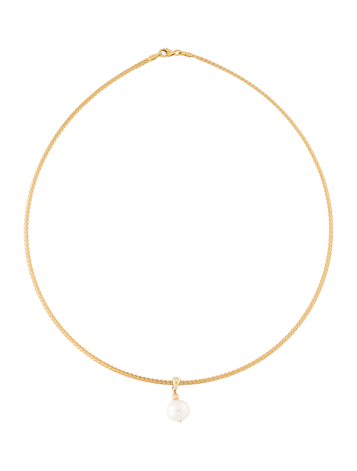 Necklace 14K Pearl Pendant Necklace