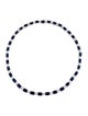 Necklace Platinum Sapphire & Diamond Collar Necklace