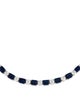Necklace Platinum Sapphire & Diamond Collar Necklace