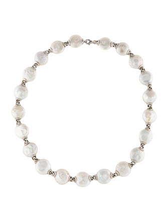 Necklace 18K Pearl Station Necklace