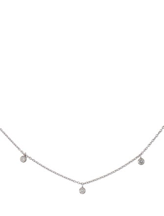 Necklace 14K Diamond Station Collar Necklace