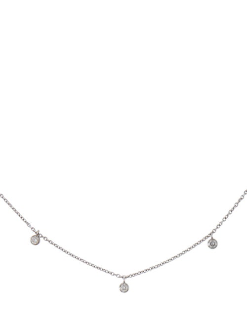 Necklace 14K Diamond Station Collar Necklace