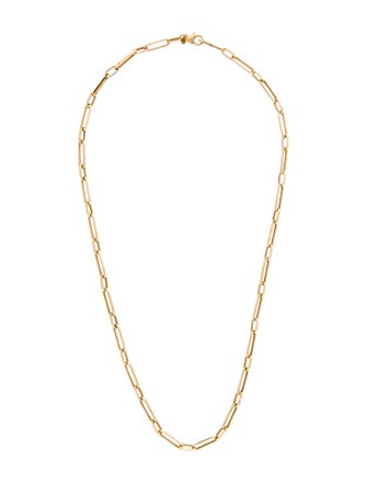 Necklace 18K Paper Clip Chain