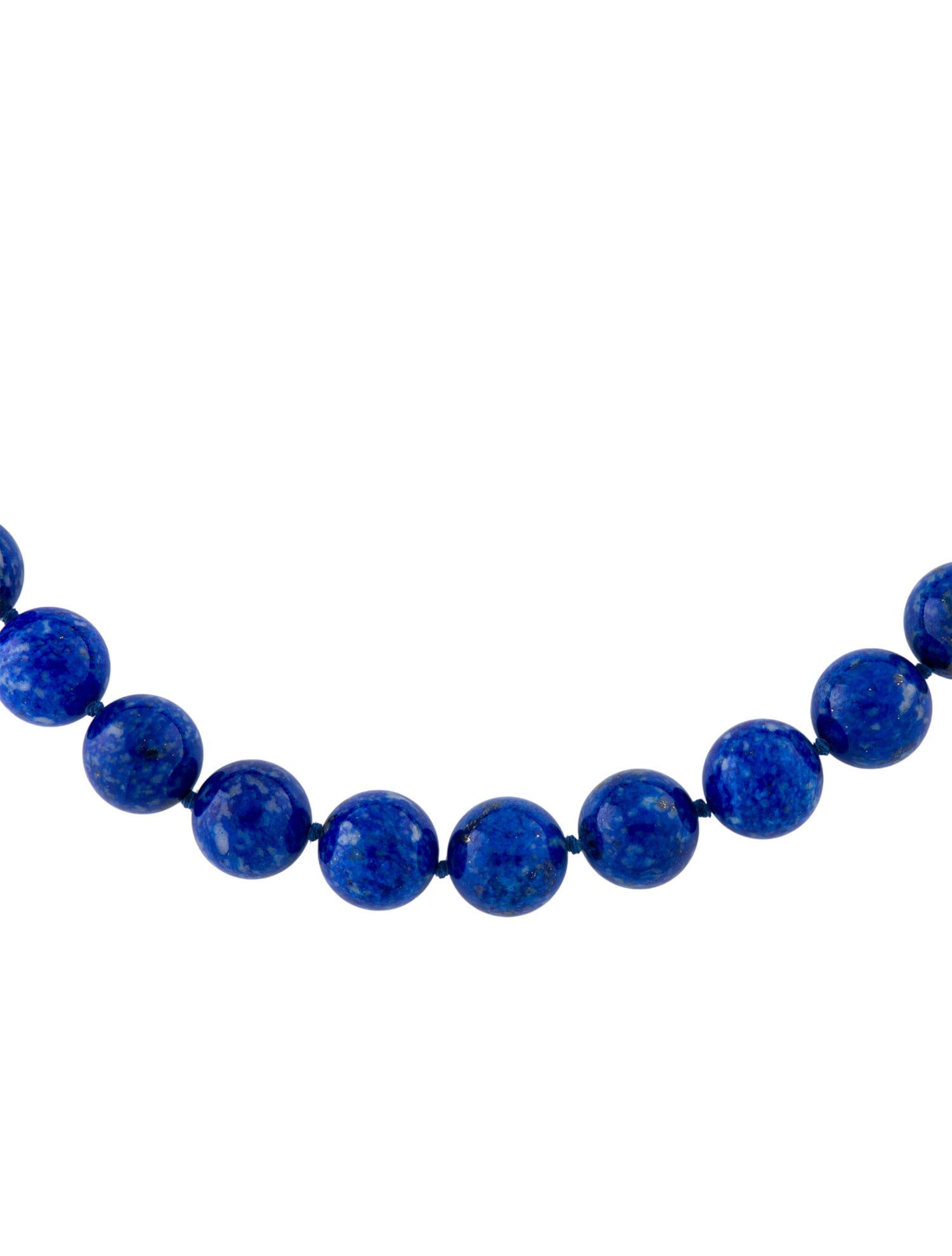 Necklace 14K Lapis Lazuli Bead Strand