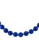 Necklace 14K Lapis Lazuli Bead Strand Necklace