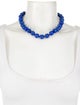 Necklace 14K Lapis Lazuli Bead Strand Necklace