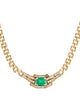 Necklace 14K 2.80ct Emerald & Diamond Collar Necklace