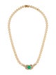 Necklace 14K 2.80ct Emerald & Diamond Collar Necklace