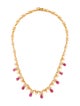 Necklace 18K 7.38ctw Ruby & Diamond Collar Necklace