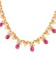 Necklace 18K 7.38ctw Ruby & Diamond Collar Necklace