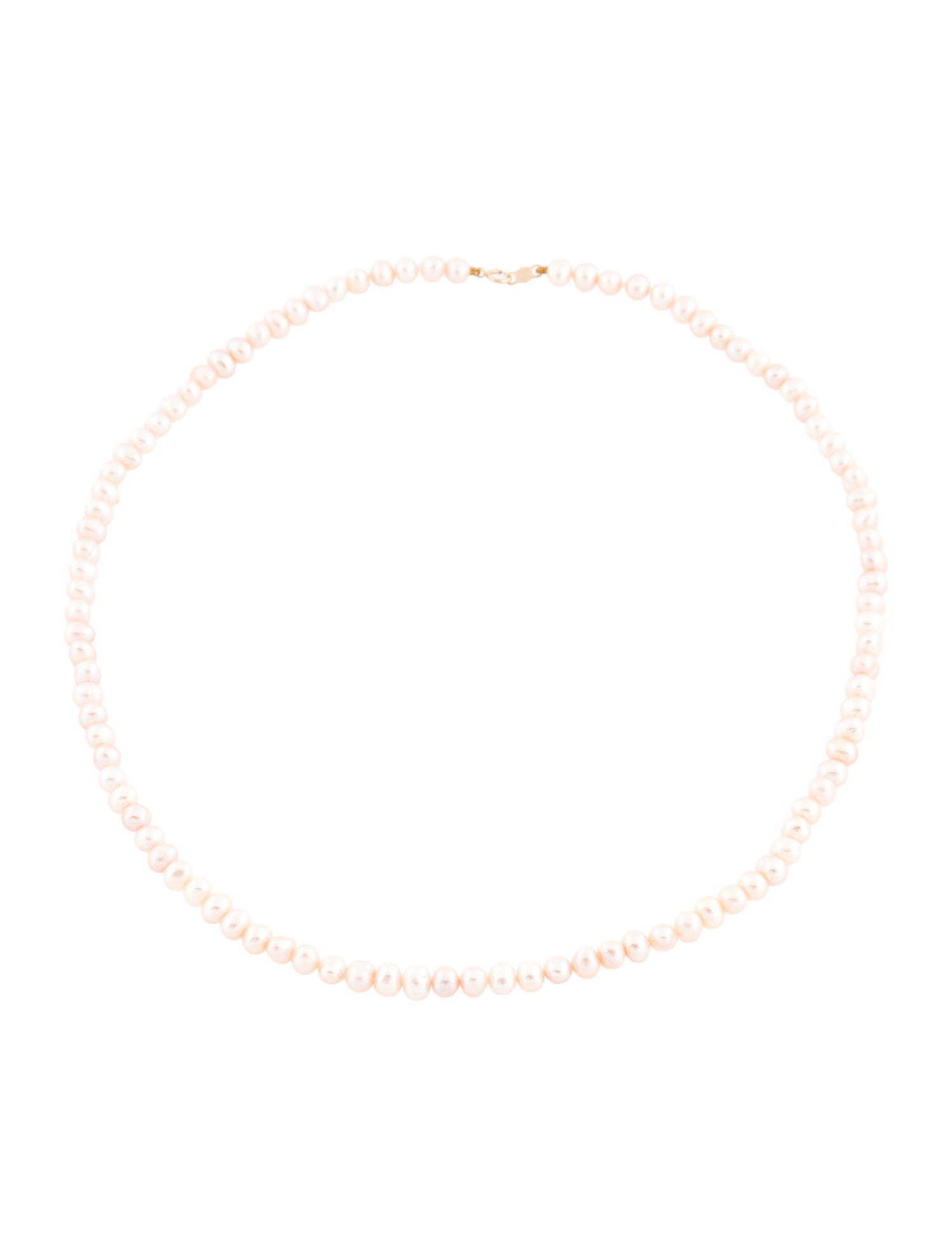 Necklace 14K Pearl Beaded