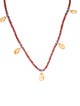 Necklace 18K Citrine, Garnet & Amethyst Collar Necklace