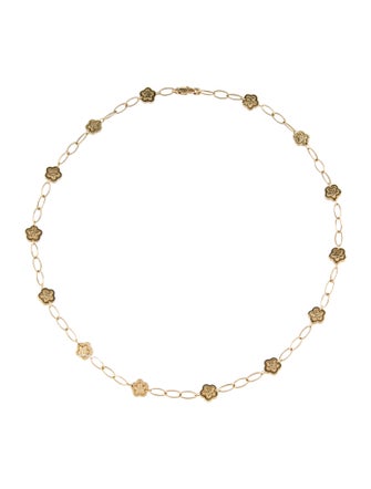 Necklace 14K Flower Station Necklace