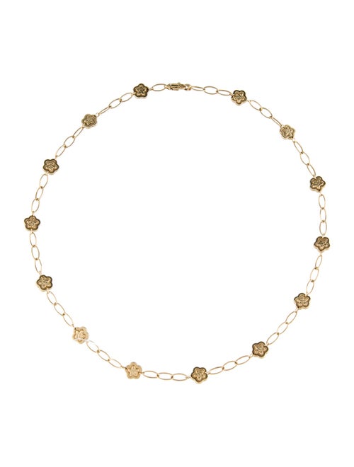 Necklace 14K Flower Station Necklace