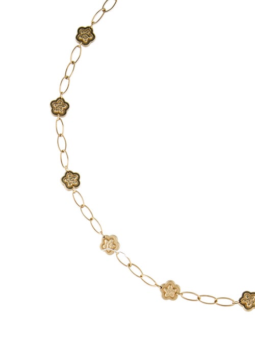 Necklace 14K Flower Station Necklace