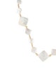 Necklace 14K Mother of Pearl & Pearl Strand Collar Necklace