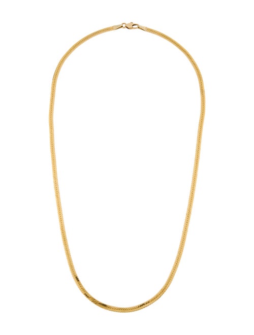 Necklace 14K Herringbone Chain Necklace