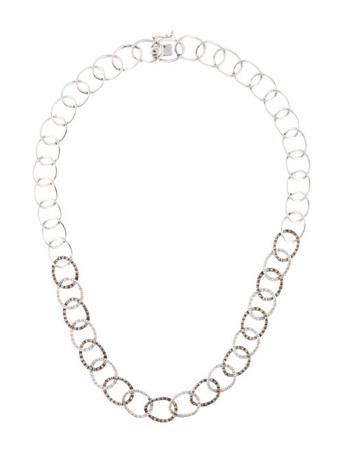Necklace 14K 3.60ctw Diamond Pave Link Necklace