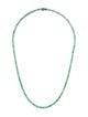 Necklace 14K 10.42ctw Emerald Tennis Necklace