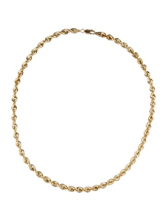 Necklace 10K Rope Chain Necklace