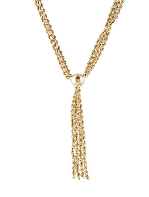 Necklace 10K Tassel Lavalier Necklace