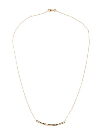 Necklace 10K Paperclip Station Chain Necklace