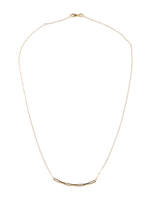 Necklace 10K Paperclip Station Chain Necklace