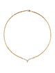 Necklace 14K Diamond V Chain Necklace