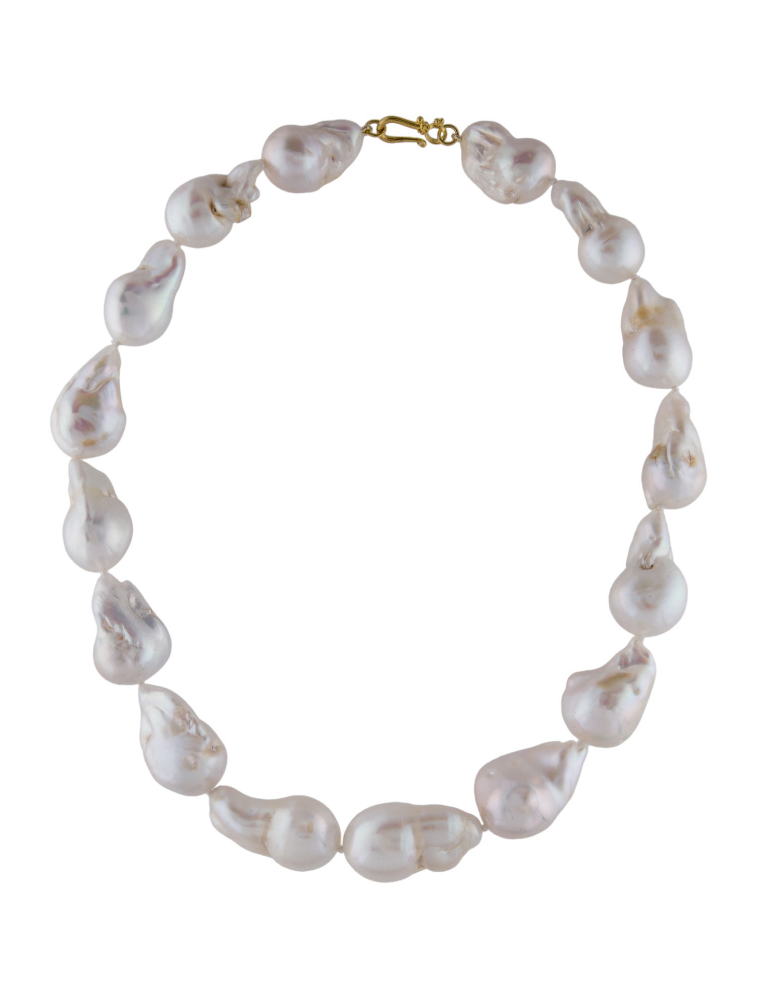 Necklace 18K Cultured Pearl Bead Strand