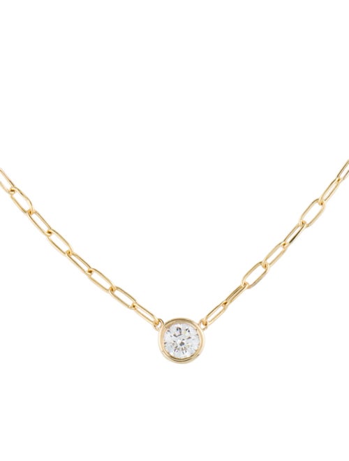 Necklace 14K Lab-Grown Diamond Pendant Necklace