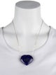 Necklace 14K Lapis Lazuli Heart Pendant Necklace